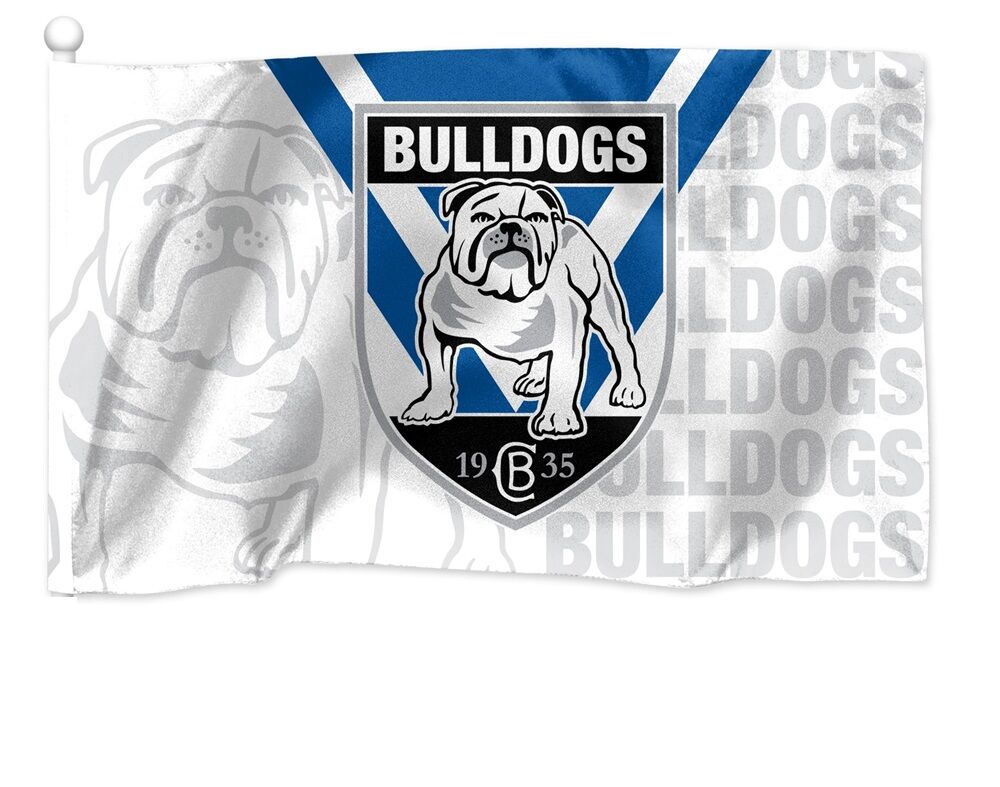 Official NRL Canterbury Bulldogs Children Kids Flag 30 x 48 cm (NO STICK/POLE)