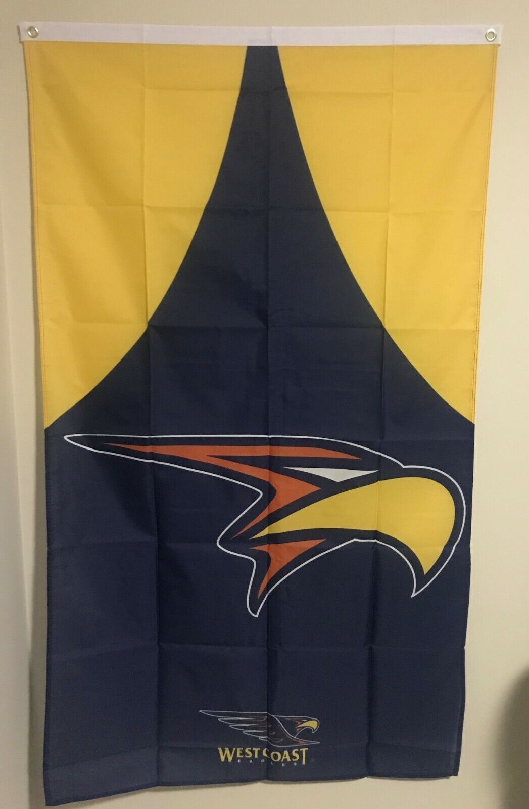 Official AFL West Coast Eagles Supporters Wall Cape Banner Flag 90 x 150 cm