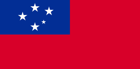 Rugby League Toa Manu Samoa RLWC National Flag (30 cm x 40 cm)
