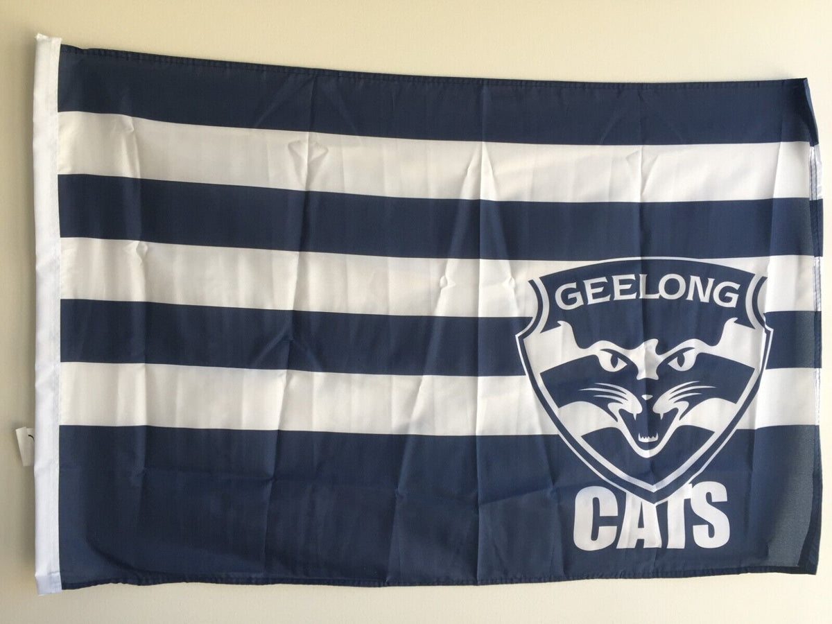 Official AFL Geelong Cats Large Flag (NO STICK/FLAG POLE)