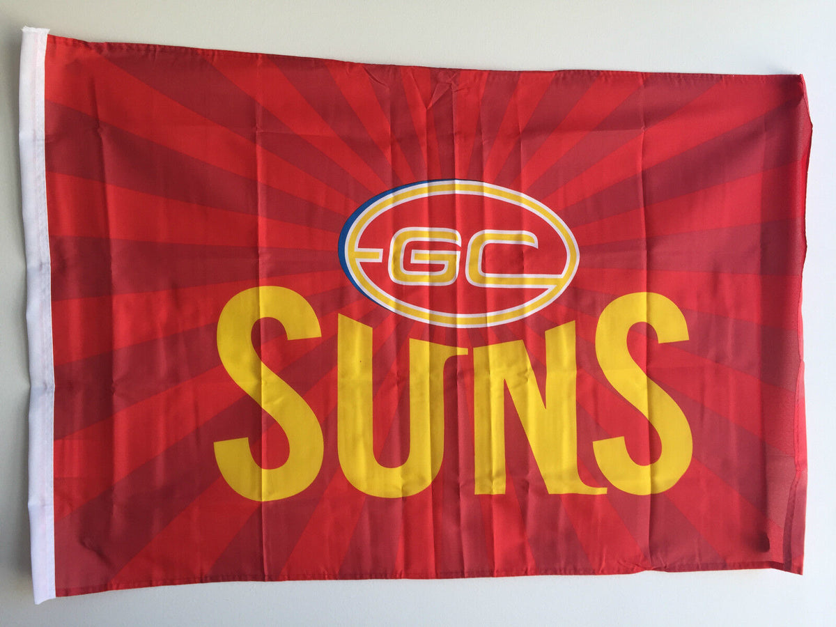 Official AFL Gold Coast Suns Large Flag (NO STICK/FLAG POLE)