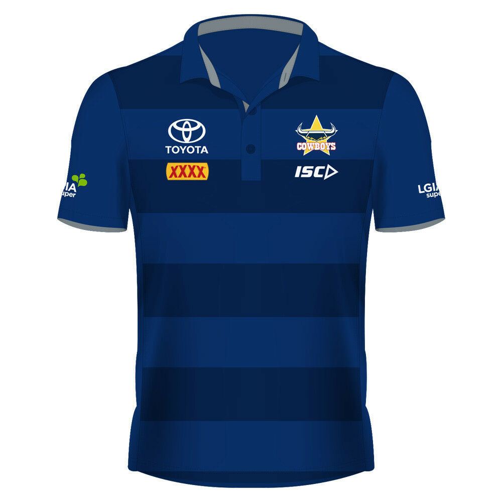 North Queensland Cowboys NRL ISC Sublimated Polo Sizes S-5XL! In Stock! T8