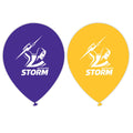 Official NRL Melbourne Storm Birthday Party Latex Helium Balloons (10 Pack)