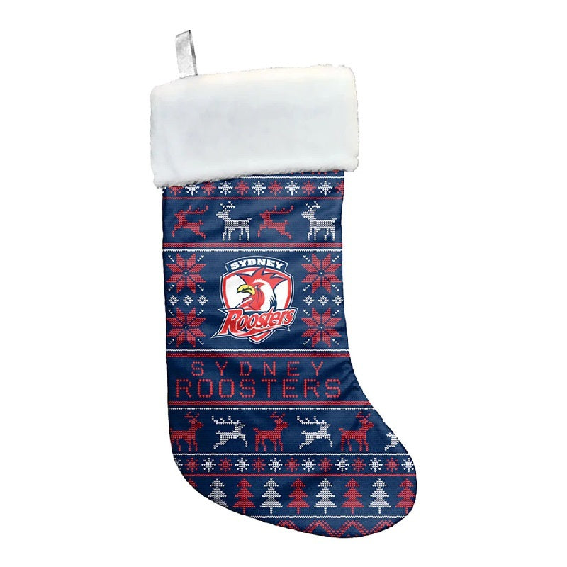 Sydney Roosters NRL Xmas Christmas Stocking Hanging Sock Gift Bag!