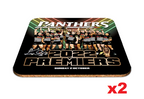 Penrith Panthers NRL Premiers 2022 Image Drink Cork Coasters (2 Pack) P2