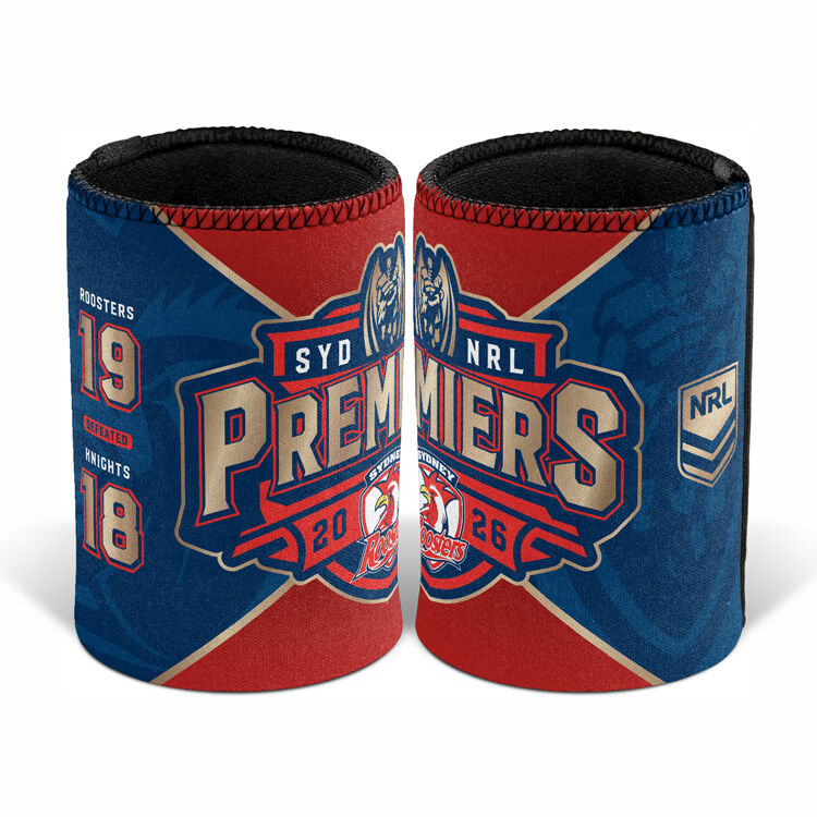 Sydney Roosters NRL Premiers 2026 Can Cooler Sleeve Stubby Holder P1! IN STOCK