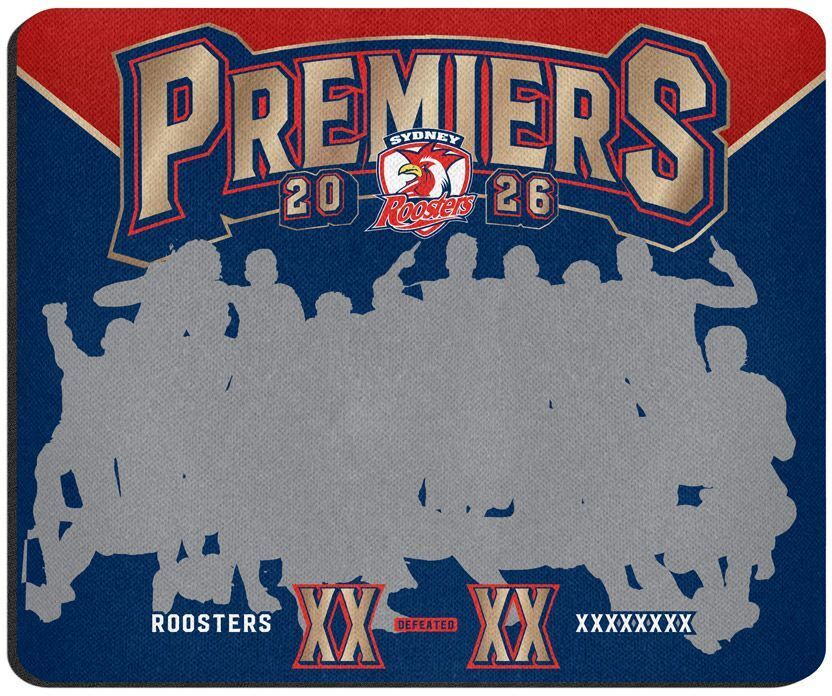 Sydney Roosters NRL Premiers 2026 Mouse Pad Mat P2! PRESALE