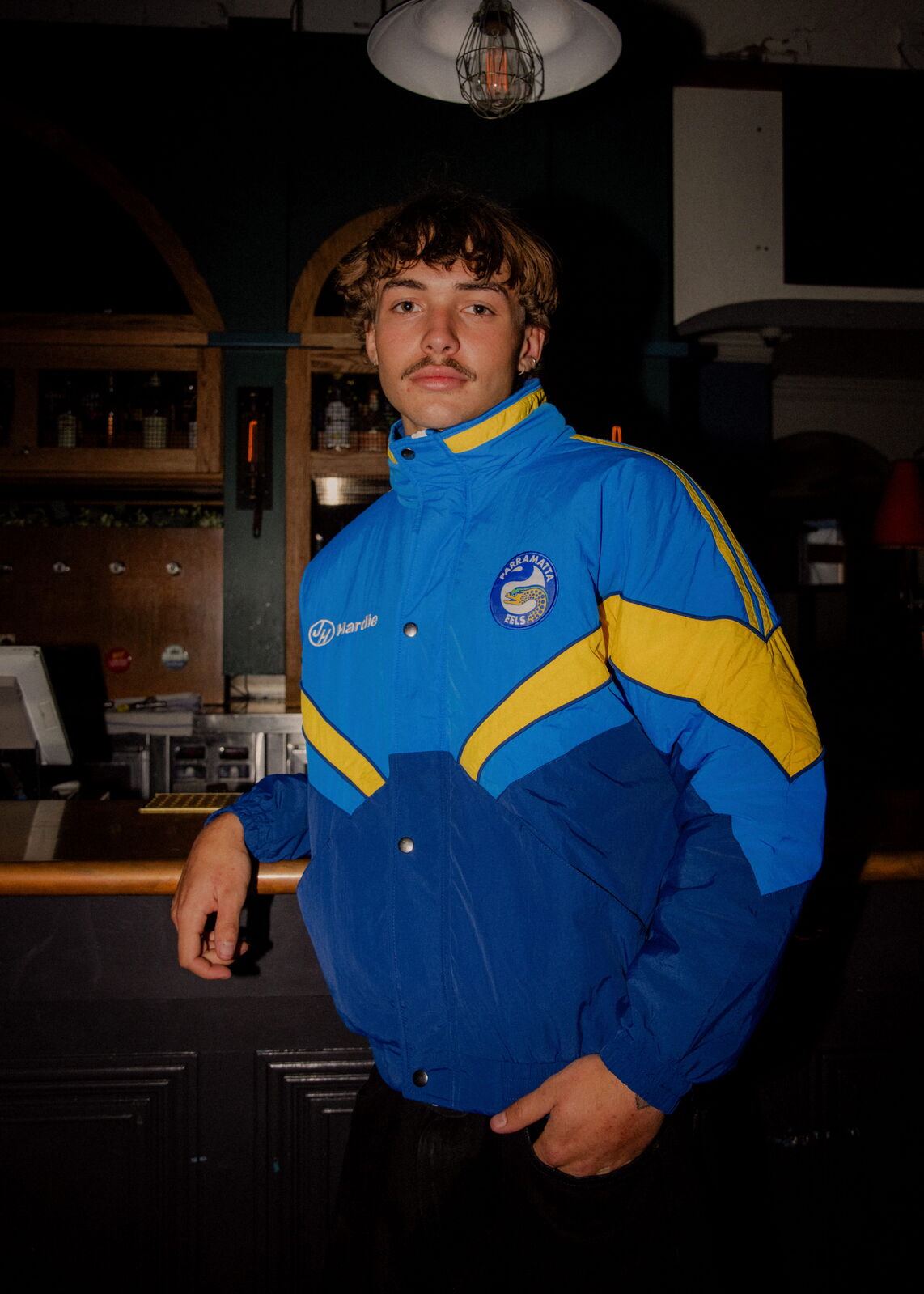 Parramatta Eels ARL/NRL Retro Winter Jacket Size S-5XL!