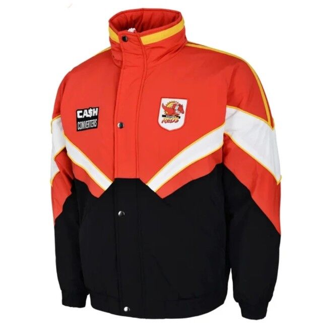 Western Reds ARL/NRL Retro Winter Jacket Size S-5XL!