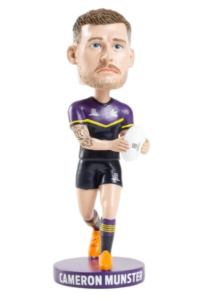 Cameron Munster Melbourne Storm NRL Bobblehead Collectable 18cm Tall Statue Gift!