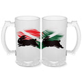 South Sydney Rabbitohs NRL Frosted Stein Glass!