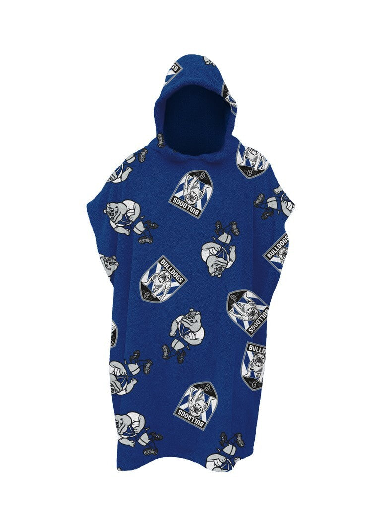 Canterbury Bulldogs NRL Youth Hooded Beach Towel!