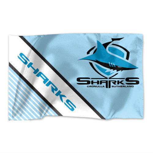 Official NRL Cronulla Sharks Game Day Flag 60 x 90 cm (NO STICK/POLE)