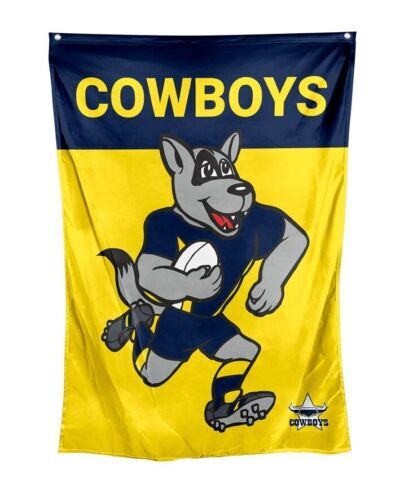 Official NRL North Queensland Cowboys Mascot Wall Cape Flag (70 cm x 100 cm)!