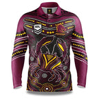 Brisbane Broncos NRL 'Karumba' Fishing Shirt Adult Sizes S-5XL!