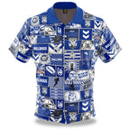 Canterbury Bulldogs NRL Fanatic Button Up Shirts Polo Sizes S-5XL!