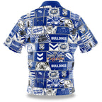 Canterbury Bulldogs NRL Fanatic Button Up Shirts Polo Sizes S-5XL!