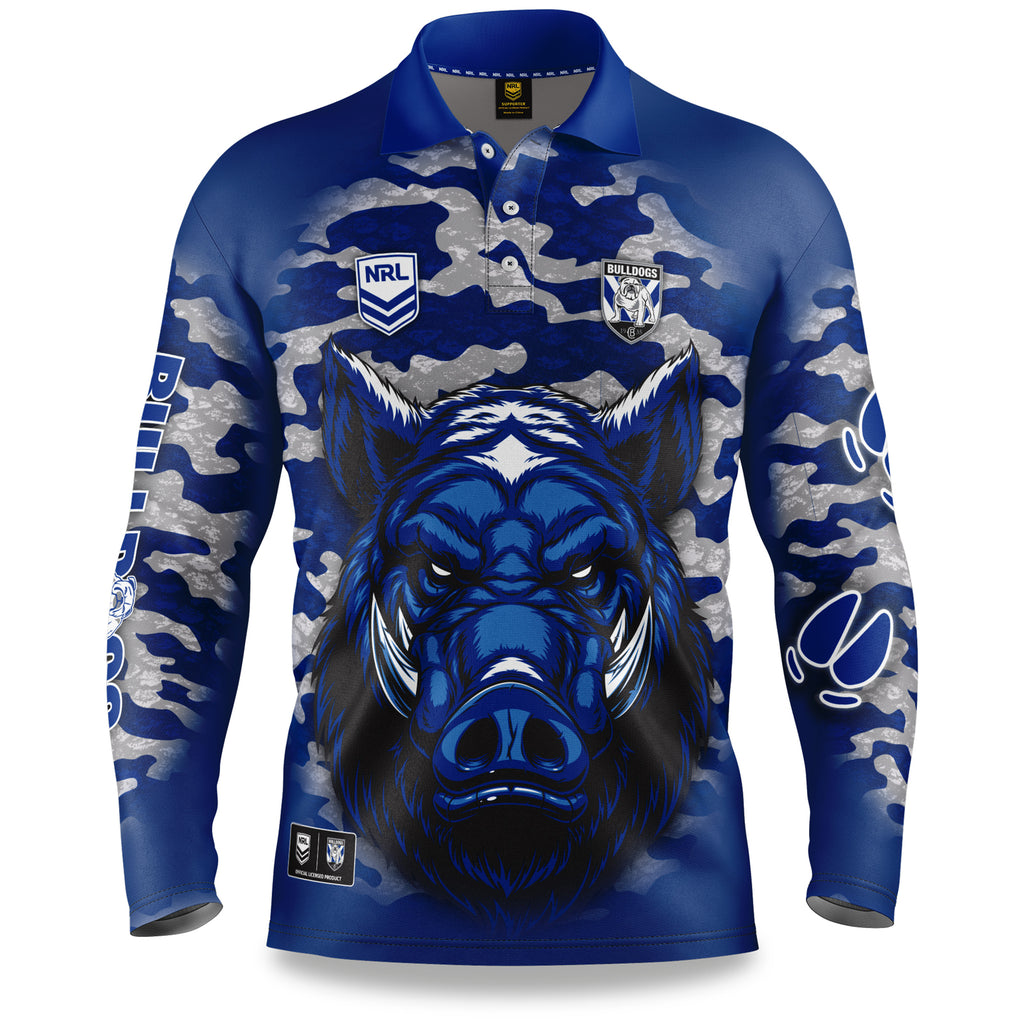 Canterbury Bulldogs NRL Outback Polo T Shirt Sizes S-5XL!