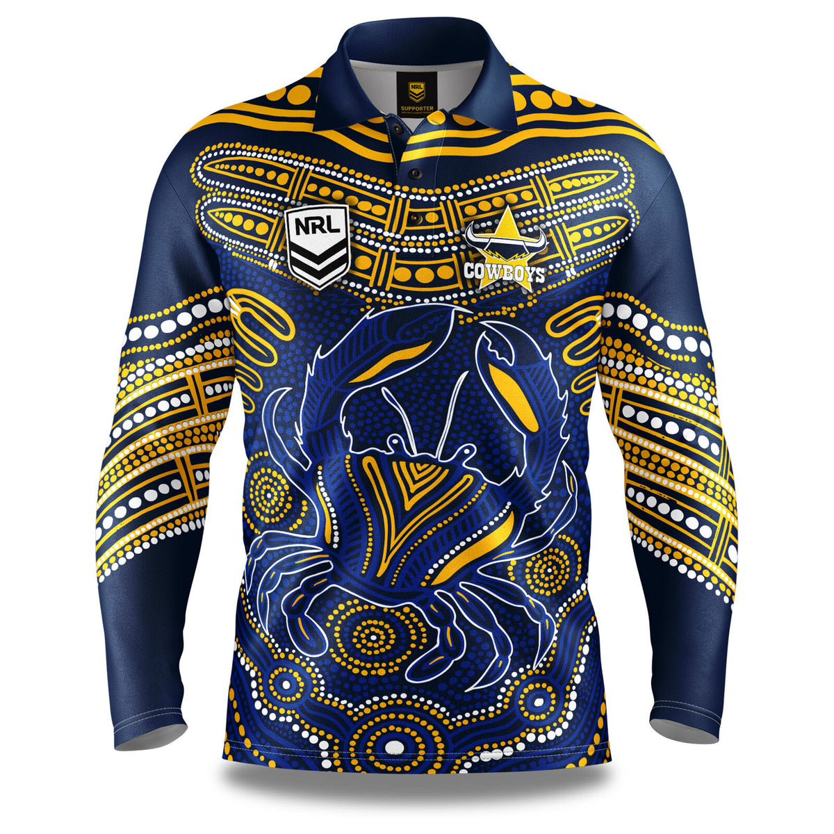 NQ Cowboys NRL  'Karumba' Fishing Shirt Adult Sizes S-5XL!