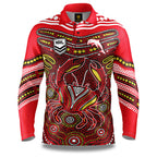 The Dolphins NRL 'Karumba' Fishing Shirt Adult Sizes S-5XL!