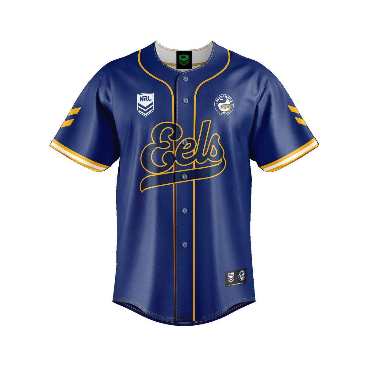 Parramatta Eels NRL 'Homer' Baseball Jersey Slugger T Shirt Sizes S-5XL!