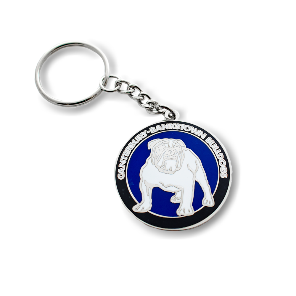 Official NRL Canterbury Bankstown Bulldogs Team Heritage Logo Keyring!