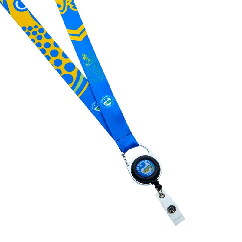 Parramatta Eels Official NRL Retractable Keyring Neck Lanyard!