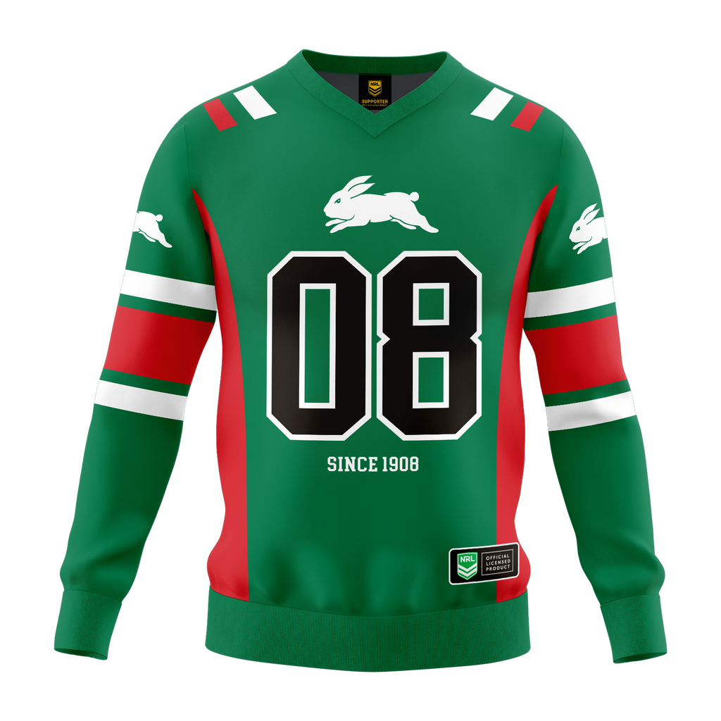 South Sydney Rabbitohs NRL 'Quarterback' Pullover Jersey Toddlers Sizes 1-4!