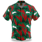 South Sydney Rabbitohs NRL Paradise Hawaiian Polo Shirt Sizes S-5XL!