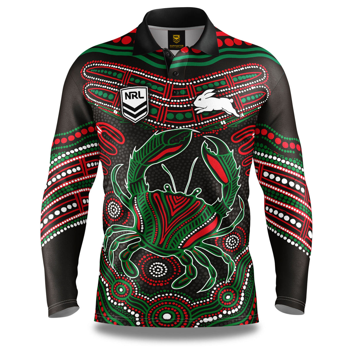 South Sydney Rabbitohs NRL 'Karumba' Fishing Shirt Youth Kids Sizes 6-14!