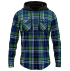 Canberra Raiders NRL Hooded Flannel Shirt Button Up T Shirt Sizes S-5XL!