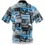Cronulla Sharks NRL Fanatic Button Up Shirts Polo Sizes S-5XL!