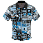 Cronulla Sharks NRL Fanatic Button Up Shirts Polo Sizes S-5XL!