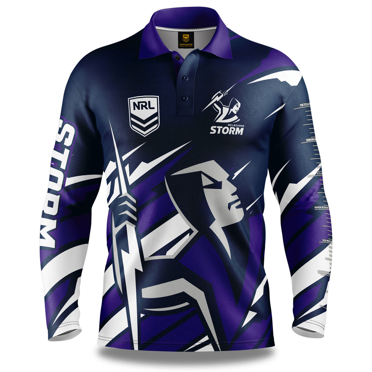 Melbourne Storm NRL Ignition Fishing Shirt Mens Sizes S-5XL!
