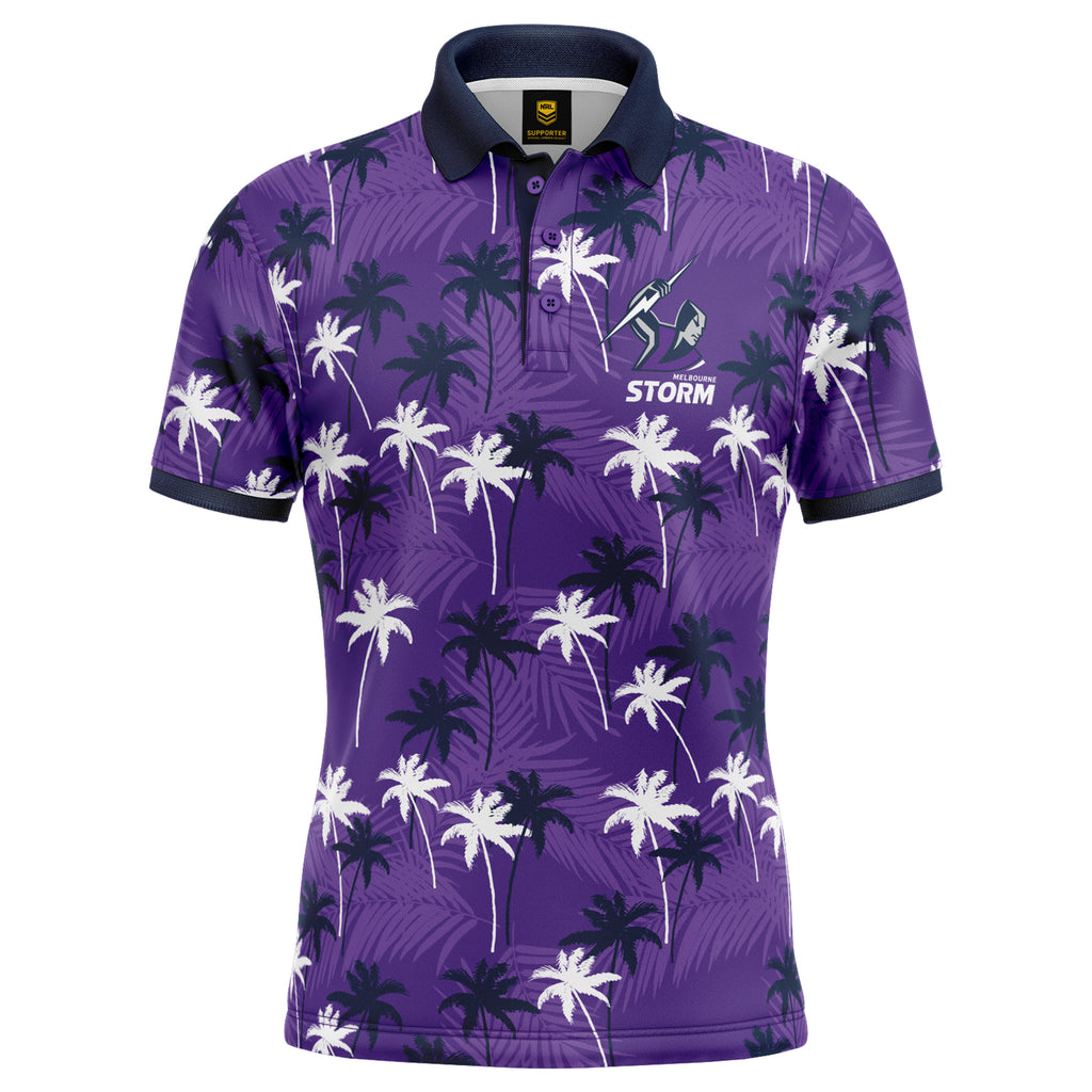Melbourne Storm NRL 'Par-Tee' Golf Polo T Shirt Sizes S-5XL!