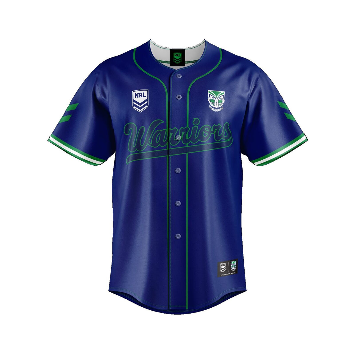 New Zealand Warriors NRL 'Homer' Baseball Jersey Slugger Kids Sizes 8-14!