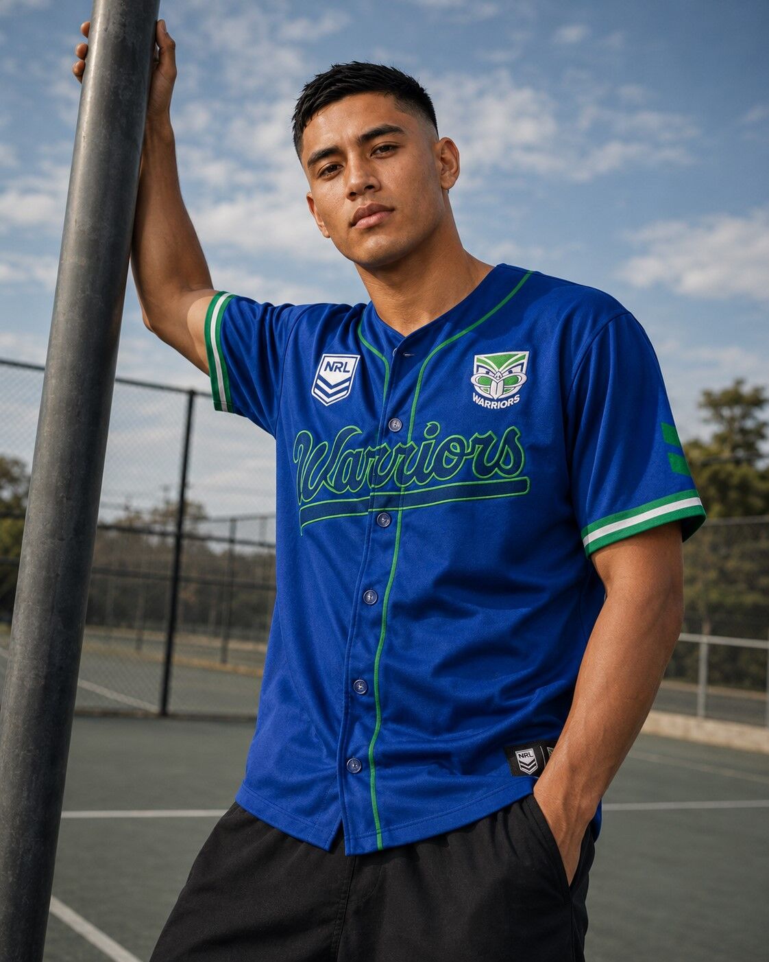 New Zealand Warriors NRL 'Homer' Baseball Jersey Slugger T Shirt Sizes S-5XL!