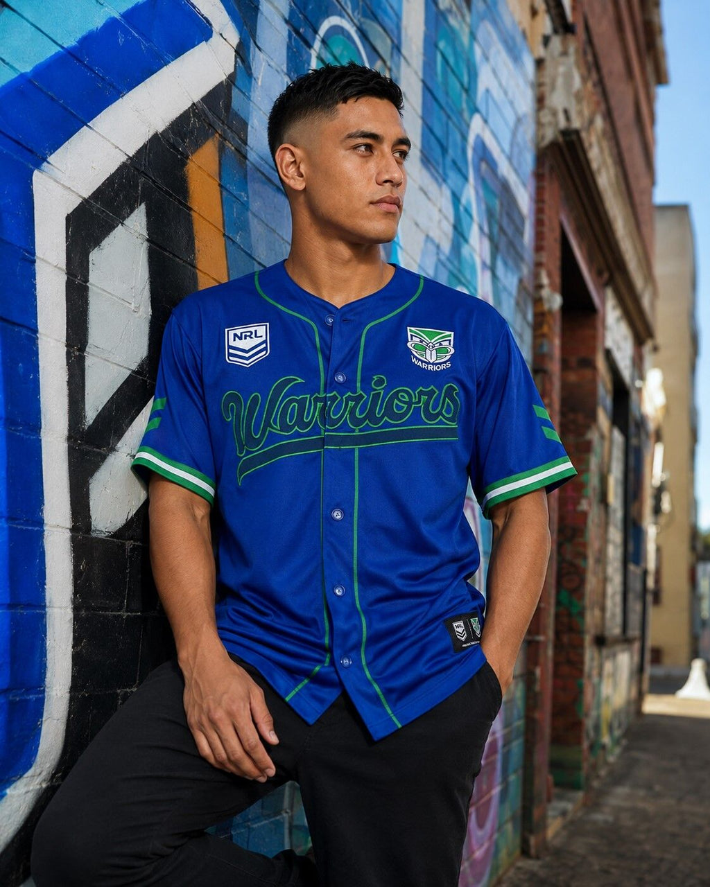 New Zealand Warriors NRL 'Homer' Baseball Jersey Slugger T Shirt Sizes S-5XL!