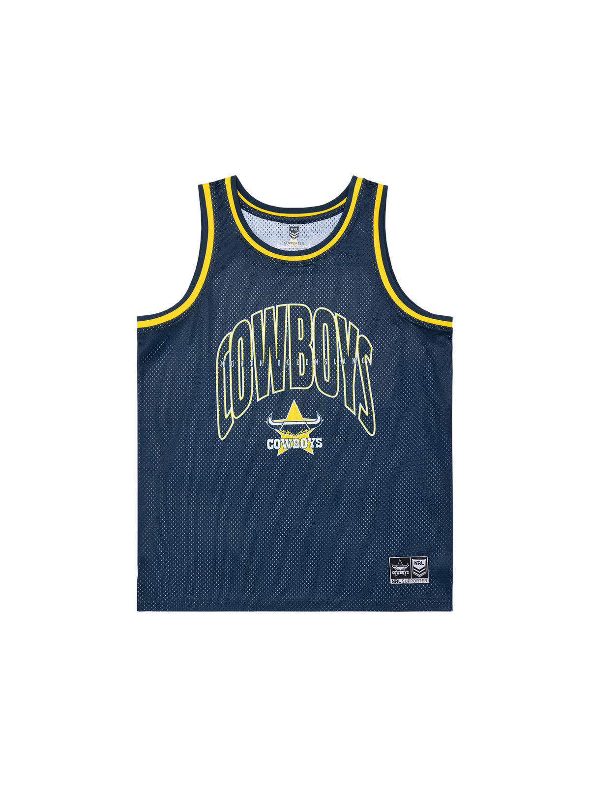 North QLD Cowboys NRL NAR Basketball Singlet Size S- 5XL! S4