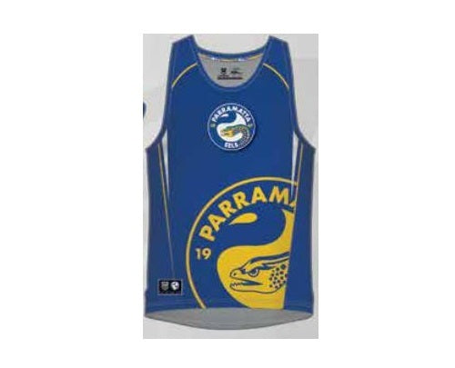 Parramatta Eels NRL Classic Sublimated Singlet Size S-5XL! W6