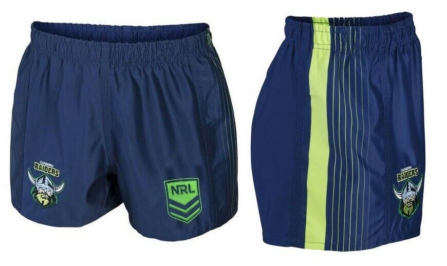 Canberra Raiders NRL Away Supporters Shorts Adults Sizes S-5XL! NEW LOGO