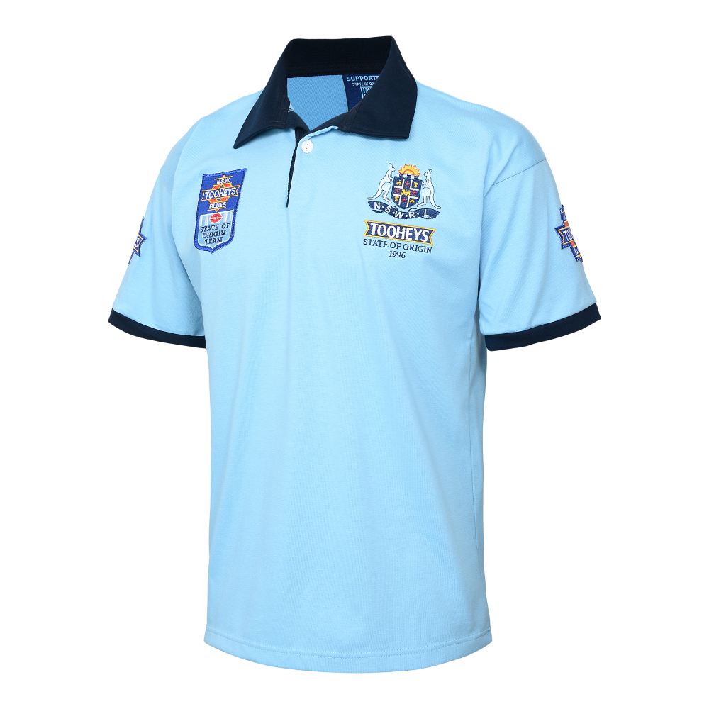 NSW Blues State Of Origin 1996 NSWRL Retro Jersey Sizes S-5XL!