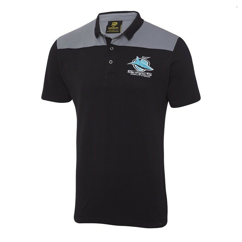 Cronulla Sharks NRL 2018 Classic Winter Knitted Polo Shirt Size S-5XL! W18