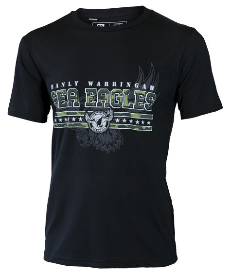 Manly Sea Eagles NRL Classic Camouflage Camo T Shirt Adult Sizes Small ONLY! W7