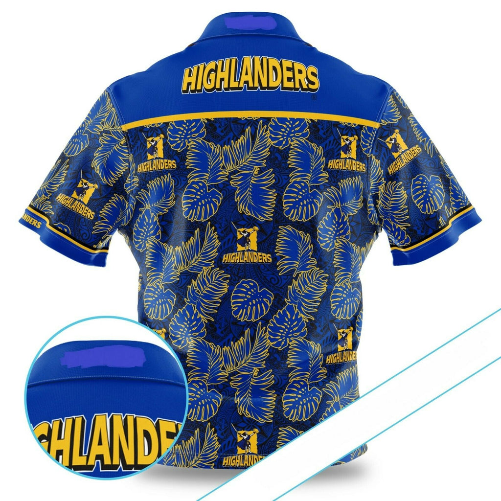 Otago Highlanders Super Rugby Hawaiian Shirt Polo Shirt Sizes S-5XL!