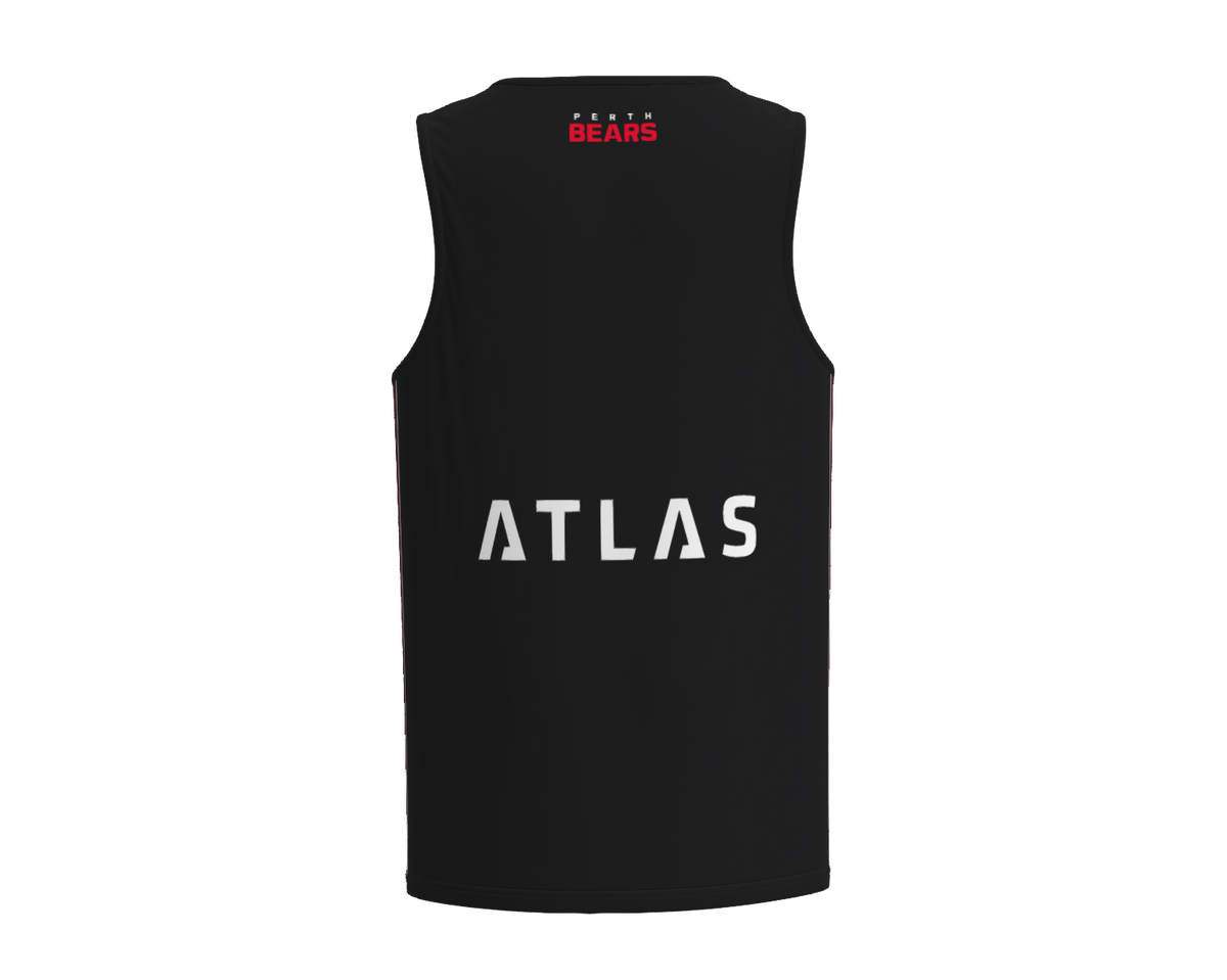 Perth Bears NRL Players Black Training Singlet Sizes S-5XL!