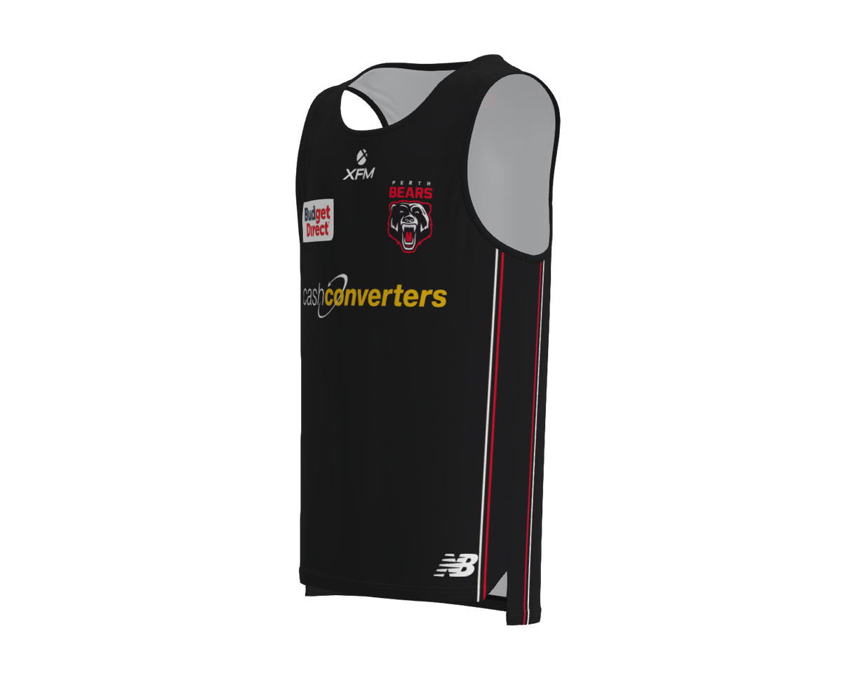 Perth Bears NRL Players Black Training Singlet Sizes S-5XL!