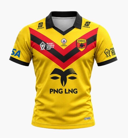 Papua New Guinea PNG Kumuls RLWC 2026 World Cup Jersey Sizes S-5XL!