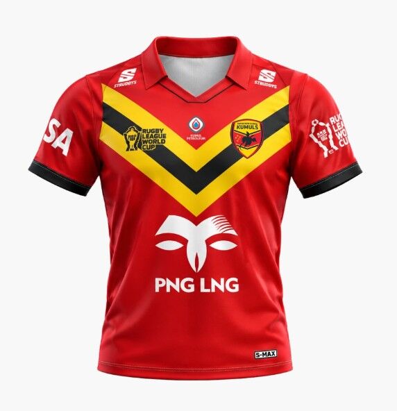 Papua New Guinea PNG Kumuls RLWC 2026 Away Jersey Sizes S-3XL!