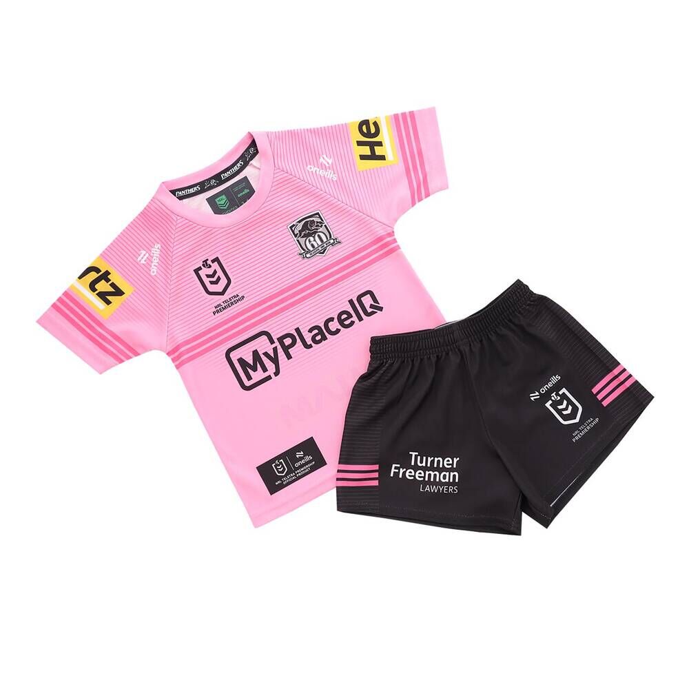 Panthers NRL 2026 O'Neills Away Pink Toddlers Set Sizes: 6 Months - 4 Years!